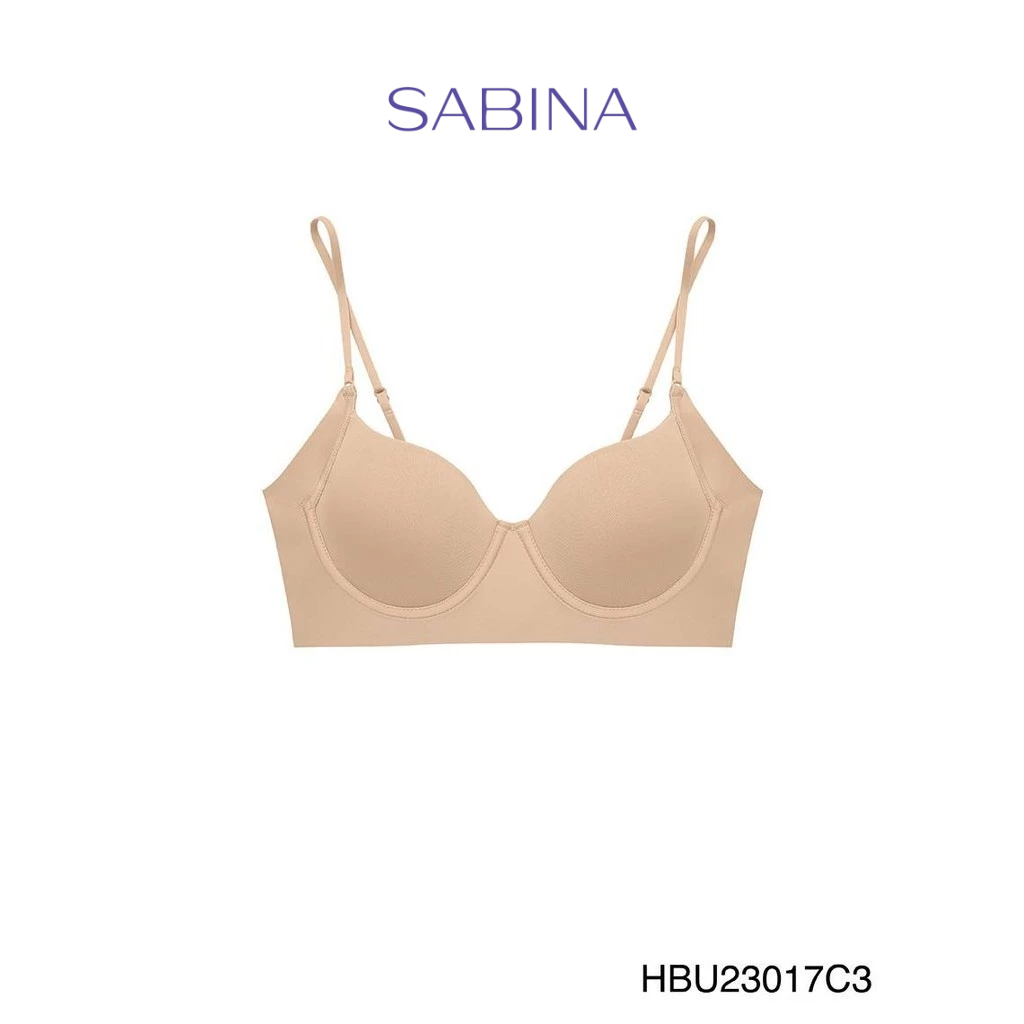 SABINA FOREVER YOUNG Habpy Pretty Perfect Level 1 เสื้อชั้นใน  มีโครง รหัส HBU23017C3 - สีเนื้อเข้ม