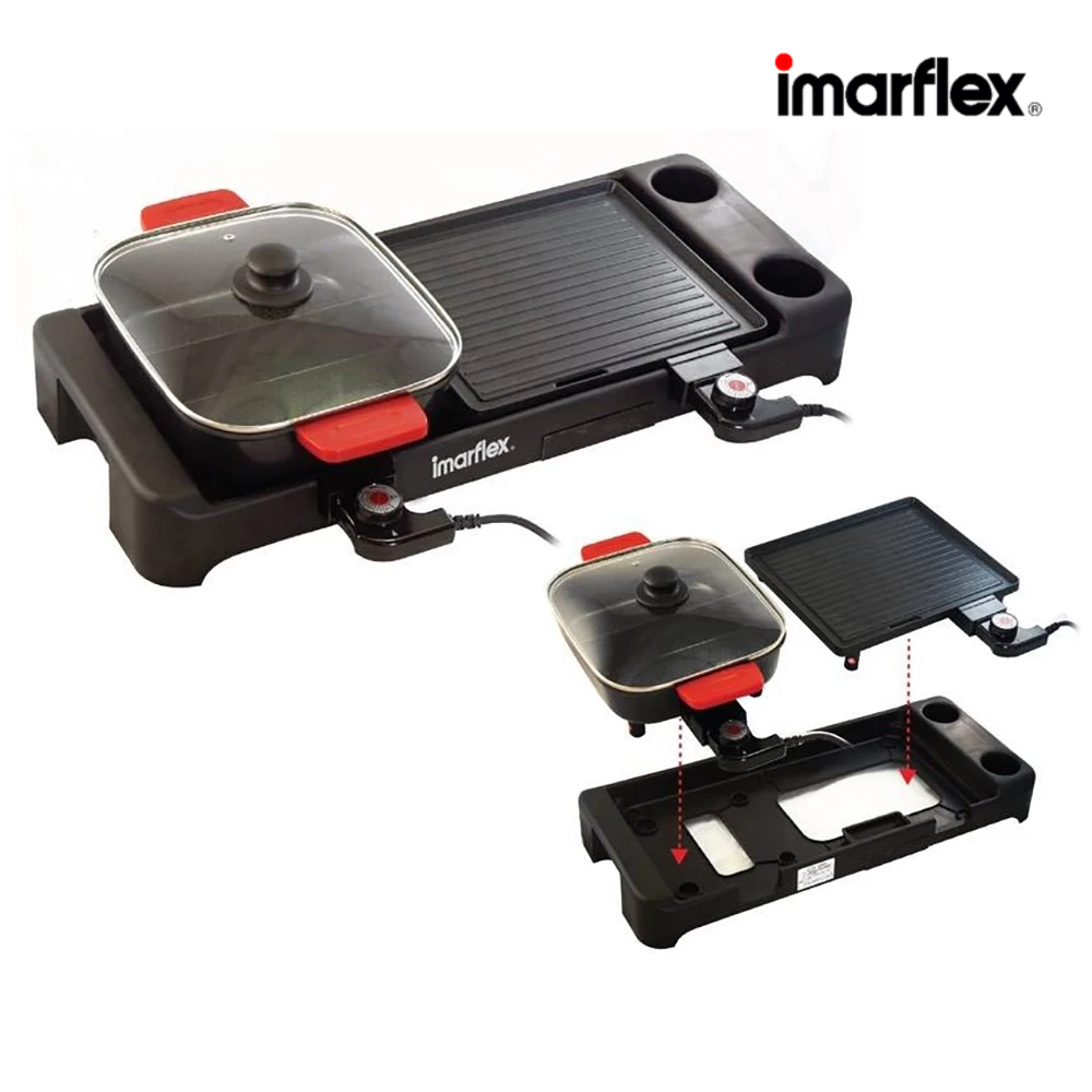 [เกรดบี] Imarflex_Z_ เตาปิ้งย่าง อเนกประสงค์ รุ่น EG-682(B)