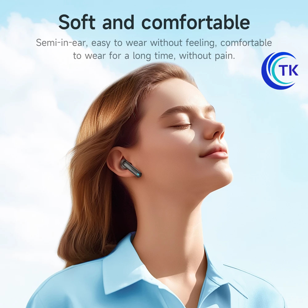 Hoco EQ6 TWS ชุดหูฟังบลูทูธไร้สาย BT5.3 พร้อมไมโครโฟน ควบคุมแบบสัมผัส จอแสดงผล HD สเตอริโอ LED สําหรับสมาร์ทโฟนทุกรุ่น