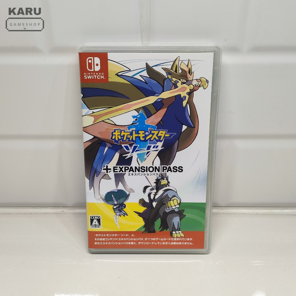 [พร้อมส่ง] มือ 2 แผ่นเกมส์ Nintendo Switch : Pokemon Sword Expansion Pass (DLC) ปกญี่ปุ่น