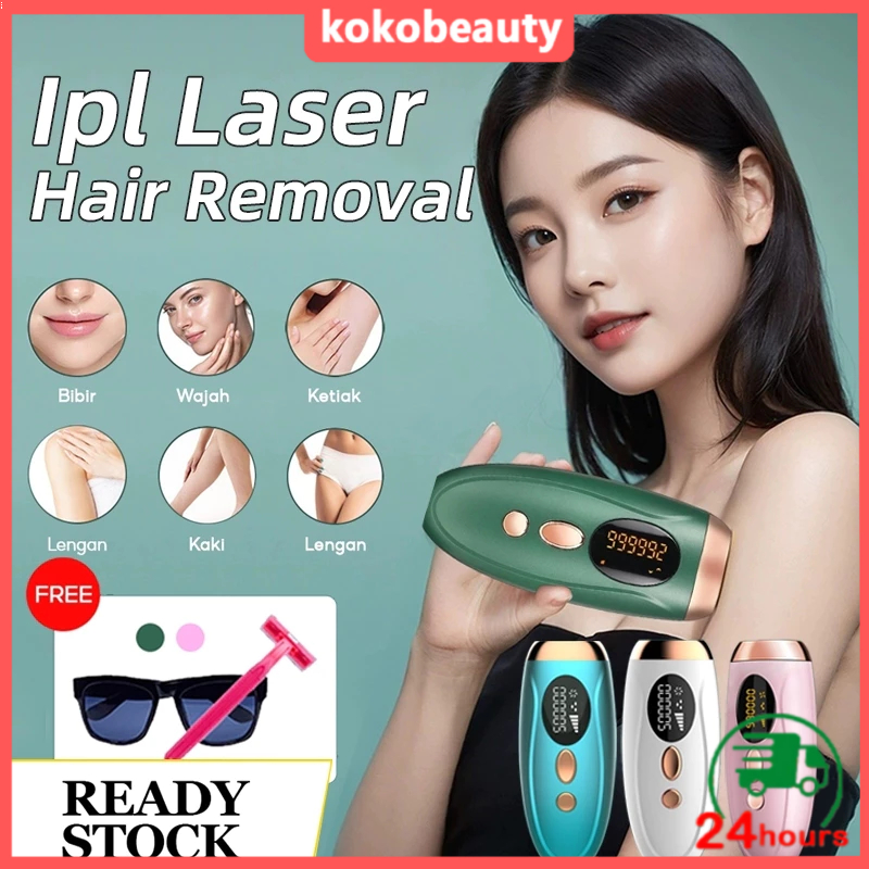 เครื่องเลเซอร์กําจัดขน ipl กำจัดขนถาวร 0℃เย็น ไม่เจ็บ ไม่แสบผิว กําจัดขนหน้า เครื่องกำจัดขนไฟฟ้า 990,000ช็อต ใช้