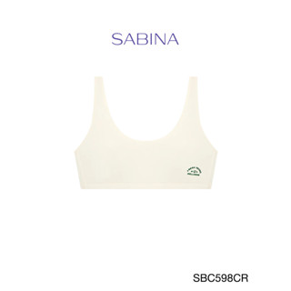 Sabina เสื้อชั้นใน Invisible Wire (ไม่มีโครง) รุ่น COOL TEEN รหัส SBC598CR สีครีม