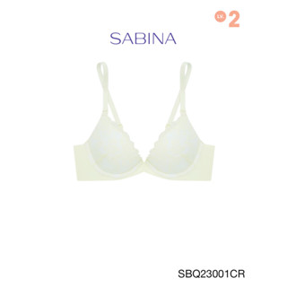 Sabina เสื้อชั้นใน มีโครง รุ่น TWENTY FIVE รหัส SBQ23001CR สีครีม