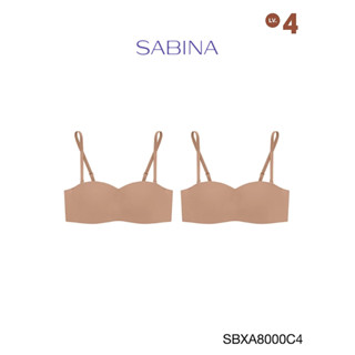 Sabina เสื้อชั้นใน (Set 2 ชิ้น) มีโครง Body Bra The Series (เกาะอก) รุ่น Doomm Doomm รหัส SBXA8000C4 สีเนื้อแทน