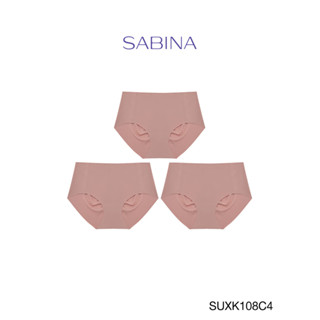 Sabina กางเกงชั้นใน (Set 3 ชิ้น) Panty Seamless รุ่น Soft Collection รหัส SUXK108C4 สีเนื้อแทน