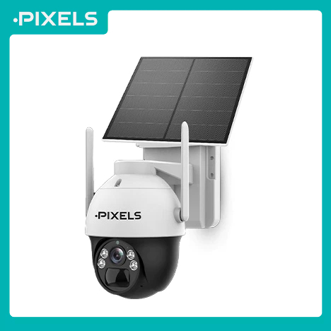 PX-SOLAR WiFi/4G กล้องวงจรปิดไร้สาย PIXELS พลังงานเเสงอาทิตย์ รุ่นรองรับการเชื่อมต่อ Wi-Fi และรุ่น 4G ใส่ซิมอินเทอร์เน็ต