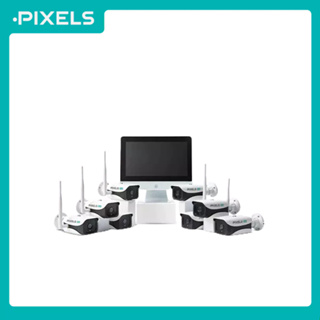 ALL NEW X SERIES MONITOR 8CH กล้องวงจรปิดไร้สาย PIXELS ชัด 3 ล้านพิกเซล พิเศษตรงที่เครื่องบันทึก NVR มาพร้อมจอ LED 12.5"