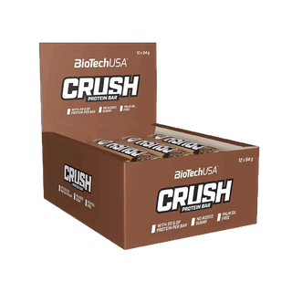 BioTechUSA Crush Protein Bar 64g/Bar-Chocolate Brownie โปรตีน ครัช บาร์ 64กรัม-รสช็อกโกแลต บราวนี่