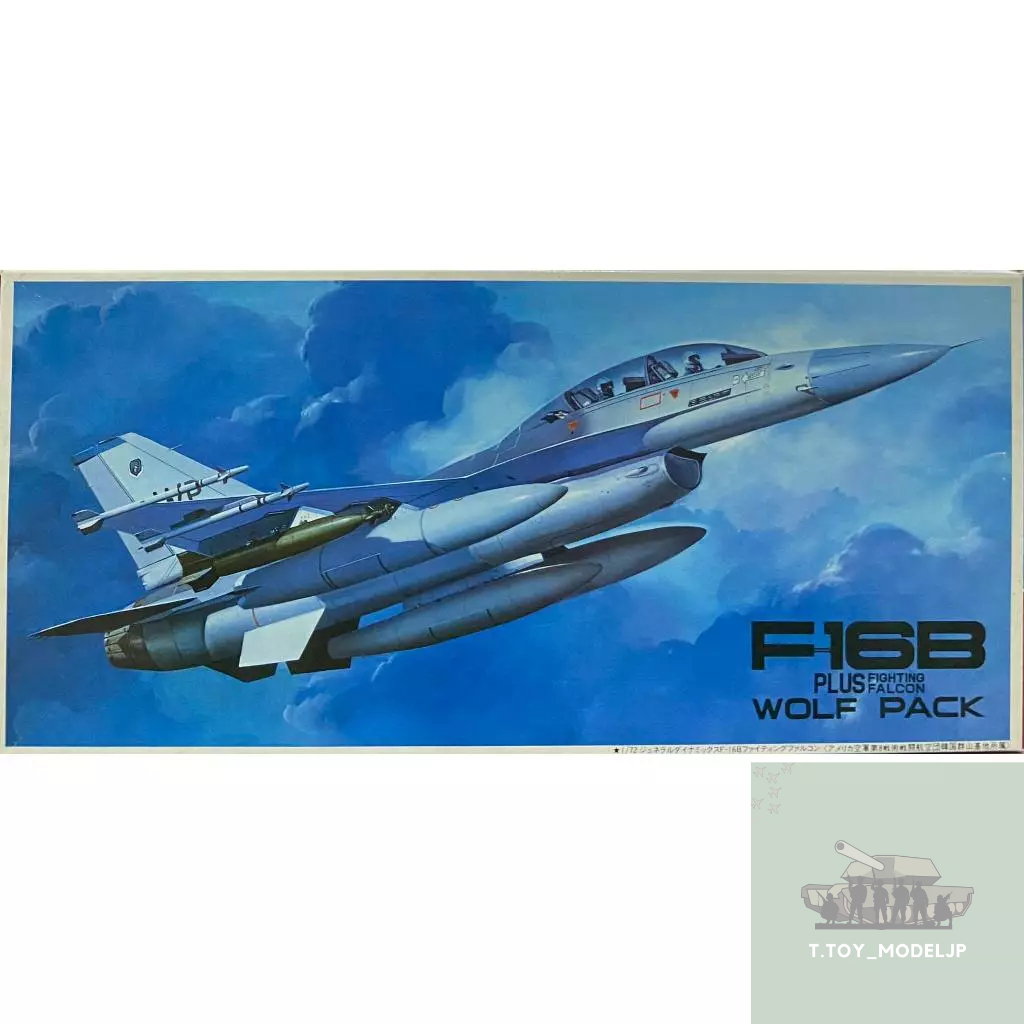 Fujimi 1/72 F-16B Plus Fighting Falcon Wolf Pack โมเดลเครื่องบินรบ เครื่องบินรบ เครื่องบินประกอบ