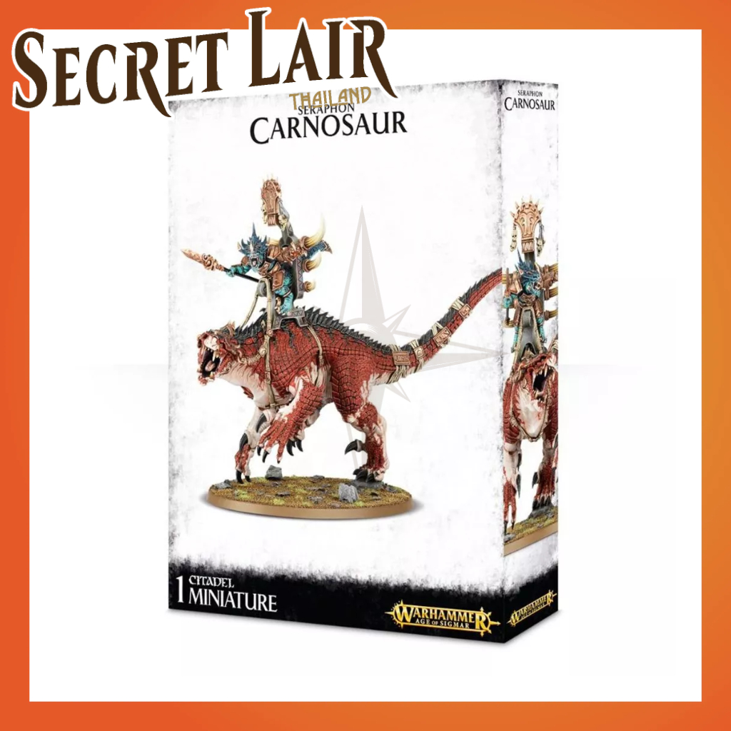 SECRET LAIR - WARHAMMER AGE OF SIGMAR : SAURUS OLDBLOOD ON CARNOSAUR (DIRECT ONLINE BOX)