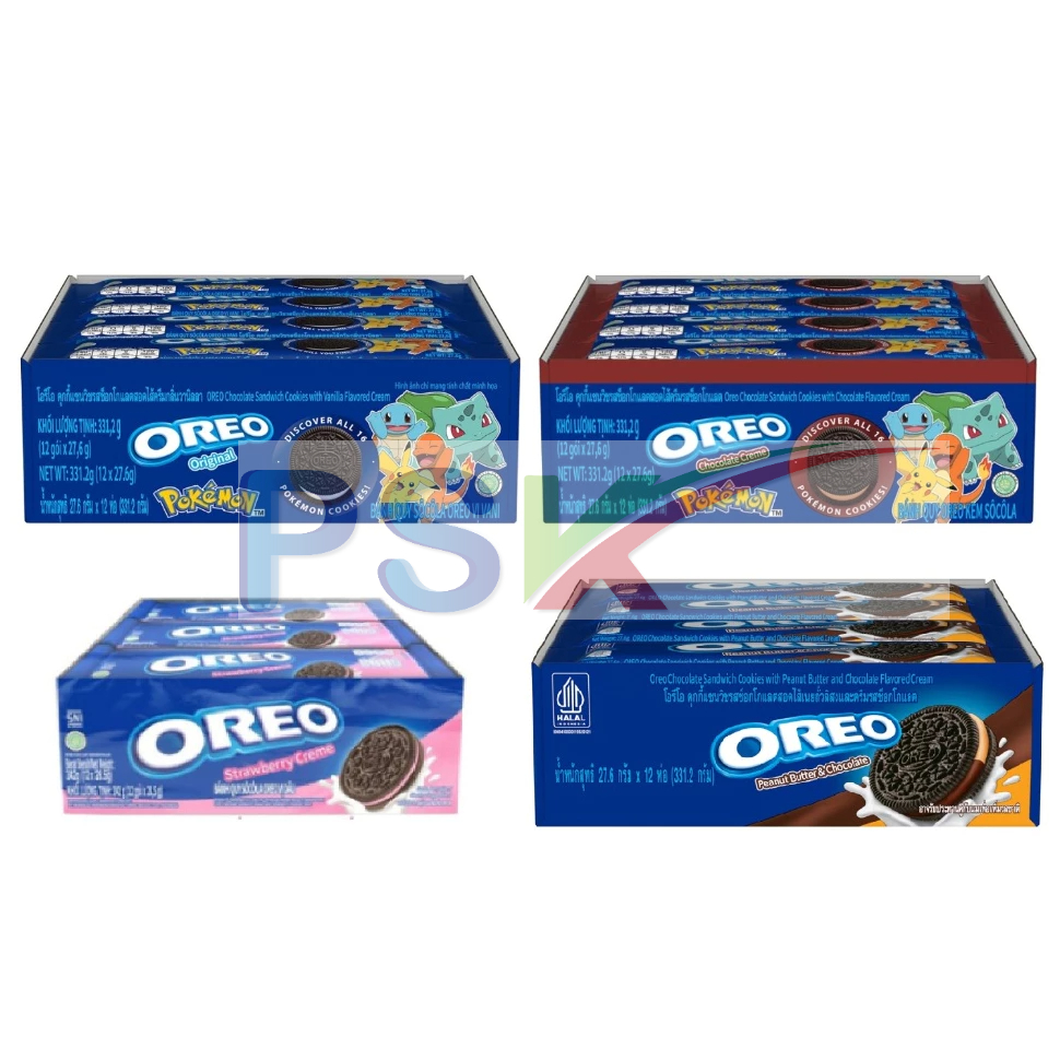 โอริโอ้ ขนม Oreo คุกกี้ / ซูโม่ / วอยซ์ (กล่อง 12 ชิ้น)