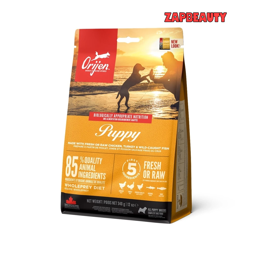(340ก.) Orijen Puppy อาหาร ลูกสุนัข อายุ2 -12เดือน  (โอริเจน อาหารสุนัข  พรีเมี่ยม เกรนฟรี ) ราคา ถูกที่สุด ดีลบีเคเค แกลเลอรีภาพที่ 2