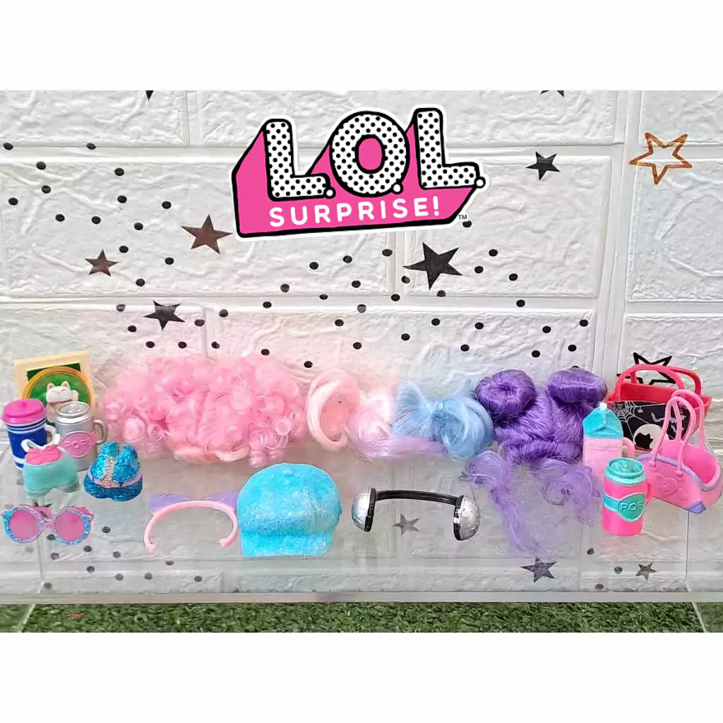 Lot3. ชุดLOLขนาด8เซน/วิกLOL/ของเล่น  LOL Surpriseมือสองของแท้ 💯คะ  (กรุณาเลือกคะ)