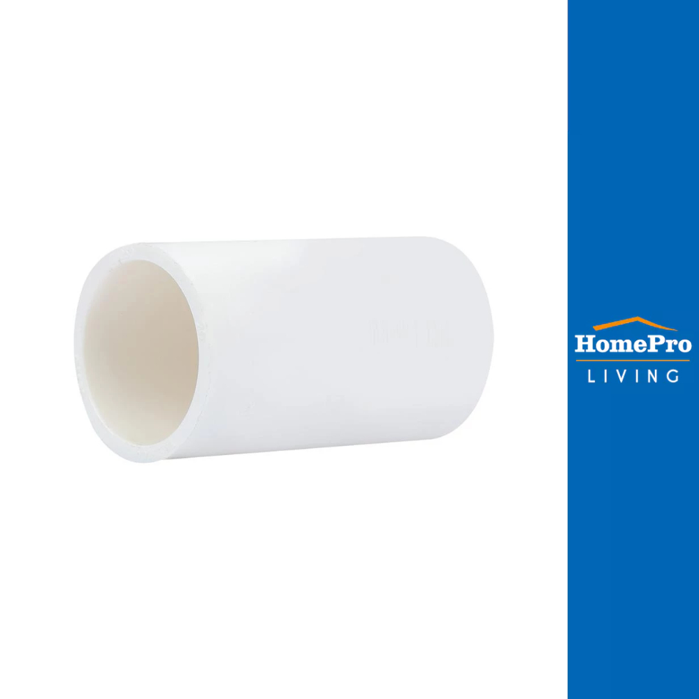 ตราช้างเอ็นพีไอ ข้อต่อตรง PVC ตราช้างNPI 20 มม. มาตรฐาน BS สีขาว จัดส่งโดย HomePro
