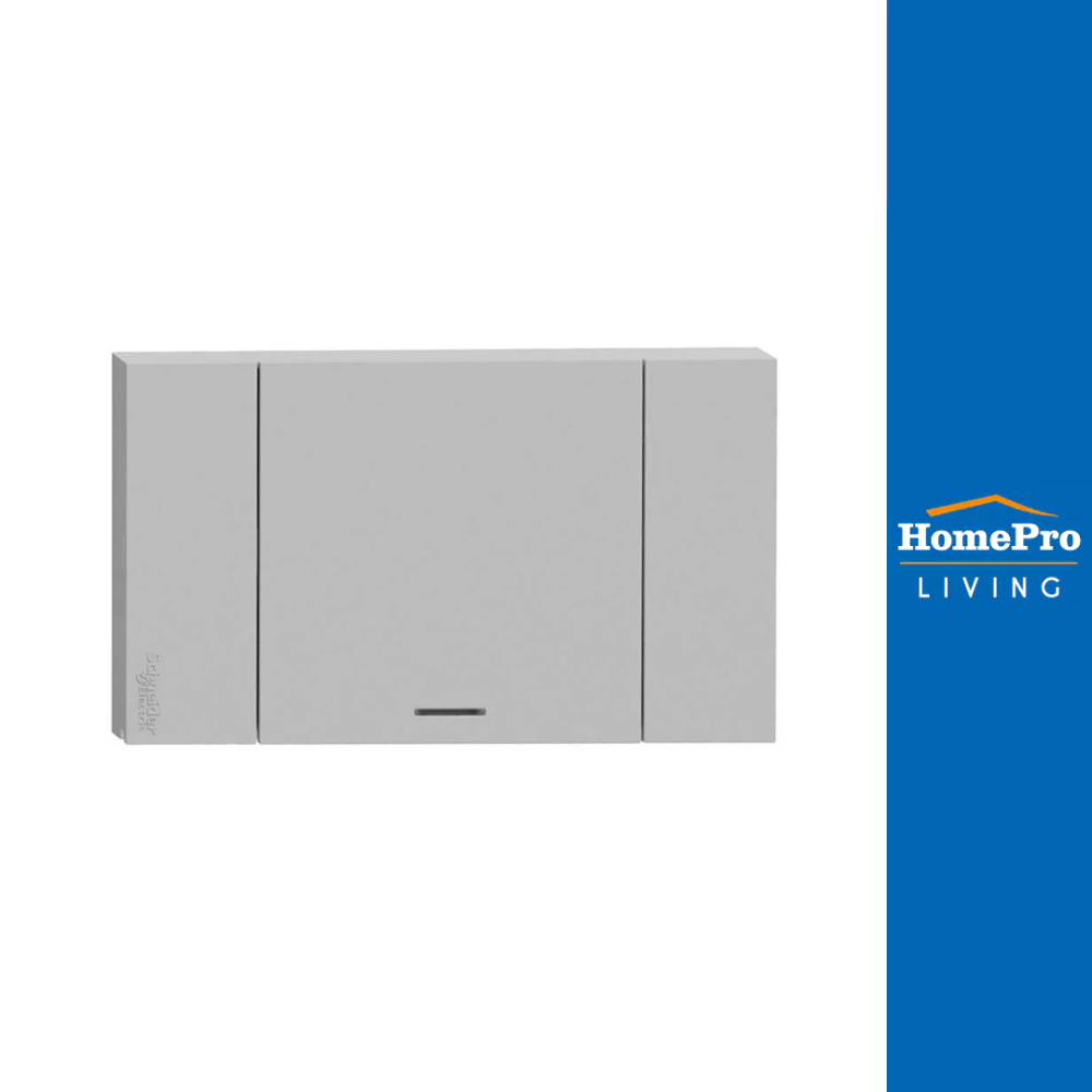 SCHNEIDER ชุดสวิตช์ทางเดียว 1 ช่อง A7031F_GY สีเทา