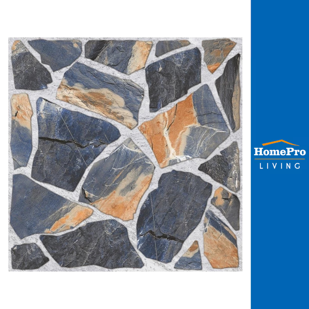 ภูผา กระเบื้องพื้น 16x16 นิ้ว กาเลราส สโตน มิกซ์ PM 0.96M2 จัดส่งโดย HomePro