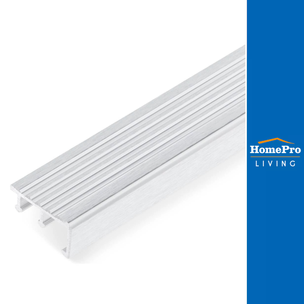 DP จมูกบันไดอะลูมิเนียม NAC40 เงินปัดลาย 2ม. จัดส่งโดย HomePro