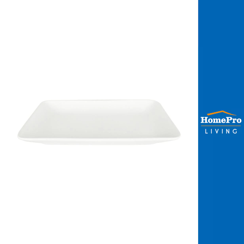 KECH จาน PORCELAIN เหลี่ยม 10"x6" SNOW จัดส่งโดย HomePro