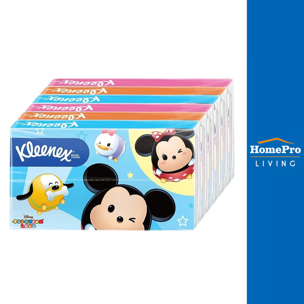 KLEENEX กระดาษเช็ดหน้า POCKET 10 แผ่น แพ็ค 6 ชิ้น