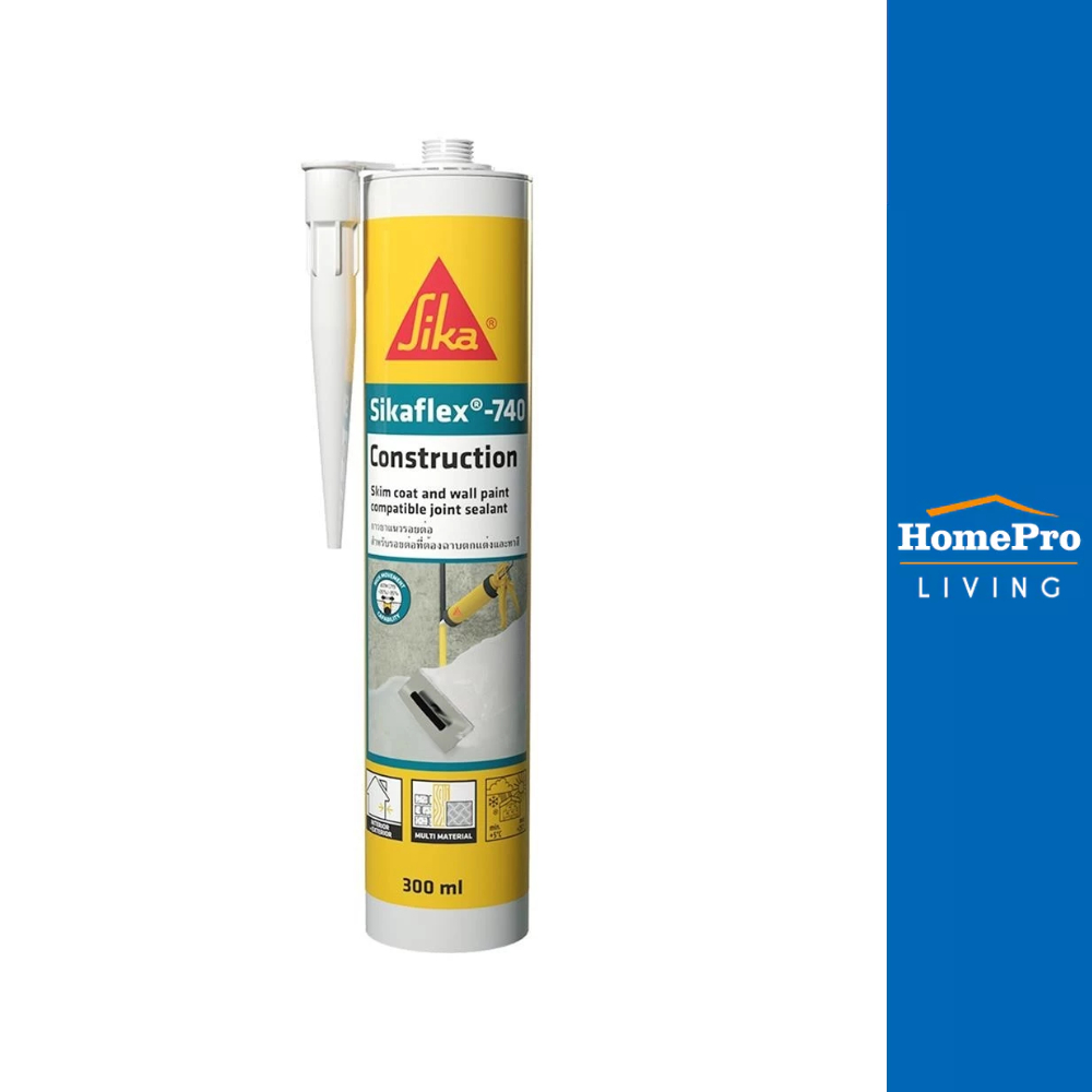 SIKA โพลียูรีเทนอุดรอย SIKAFLEX-740 CONSTRUCTION 300 มล. สีเทา จัดส่งโดย HomePro ราคา ถูกที่สุด ดีลบีเคเค