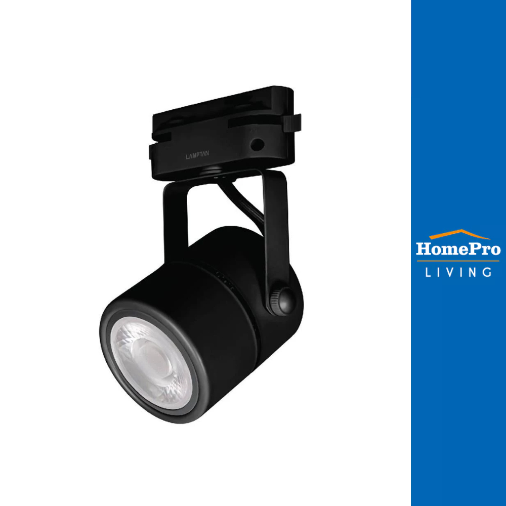 LAMPTAN แทรคไลท์ LED CROP 5 วัตต์ WARM WHITE สีดำ จัดส่งโดย HomePro