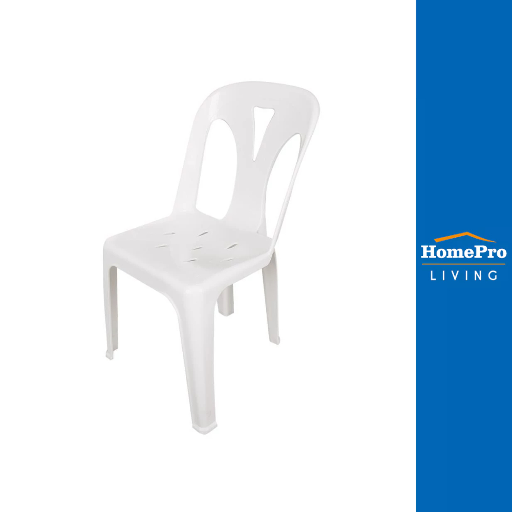 HomePro เก้าอี้พนักพิง DRAGON สีขาว แบรนด์ ME LIVING