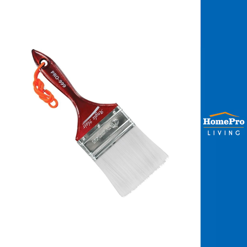 HomePro แปรงทาสีด้ามไม้ขนละเอียด  PRO-999 Angle 3 นิ้ว แบรนด์ PUMPKIN