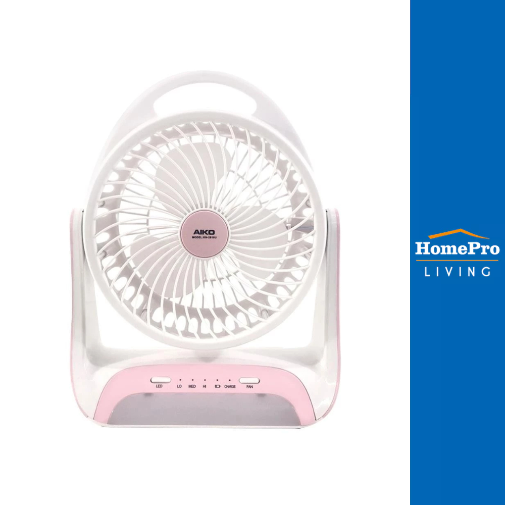 AIKO พัดลมพกพา KN-2816U สีชมพู จัดส่งโดย HomePro
