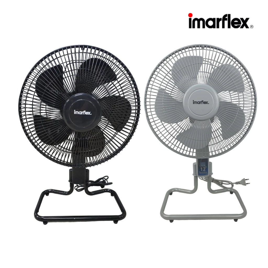 imarflex รุ่น IF-JD12 พัดลมอุตสาหกรรมตั้งโต๊ะ 12 นิ้ว 5 ใบพัด ที่ผสานความทนทานของมอเตอร์เกรดอุตสาหกรรมเข้ากับดีไซน์โมเดิร์น ให้พลังลมแรงและประหยัดไฟ