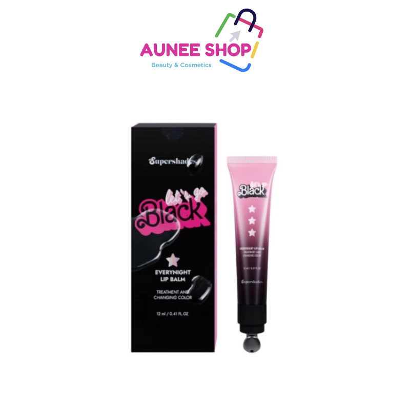 ส่งฟรี/มีไลฟ์ ลด50% Let's go black ลิปบาล์มดำเปลี่ยนสีเนื้อฉ่ำ พร้อมหัวนวดโลหะ ปรับระดับสีตามค่า pH ฟื้นฟูปากอวบอิ่ม