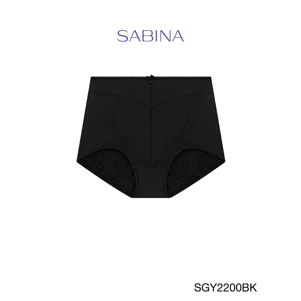 Sabina กางเกงในกระชับสัดส่วนเอวสูงปานกลาง Medium Support รหัส SGY2200BK - สีดำ
