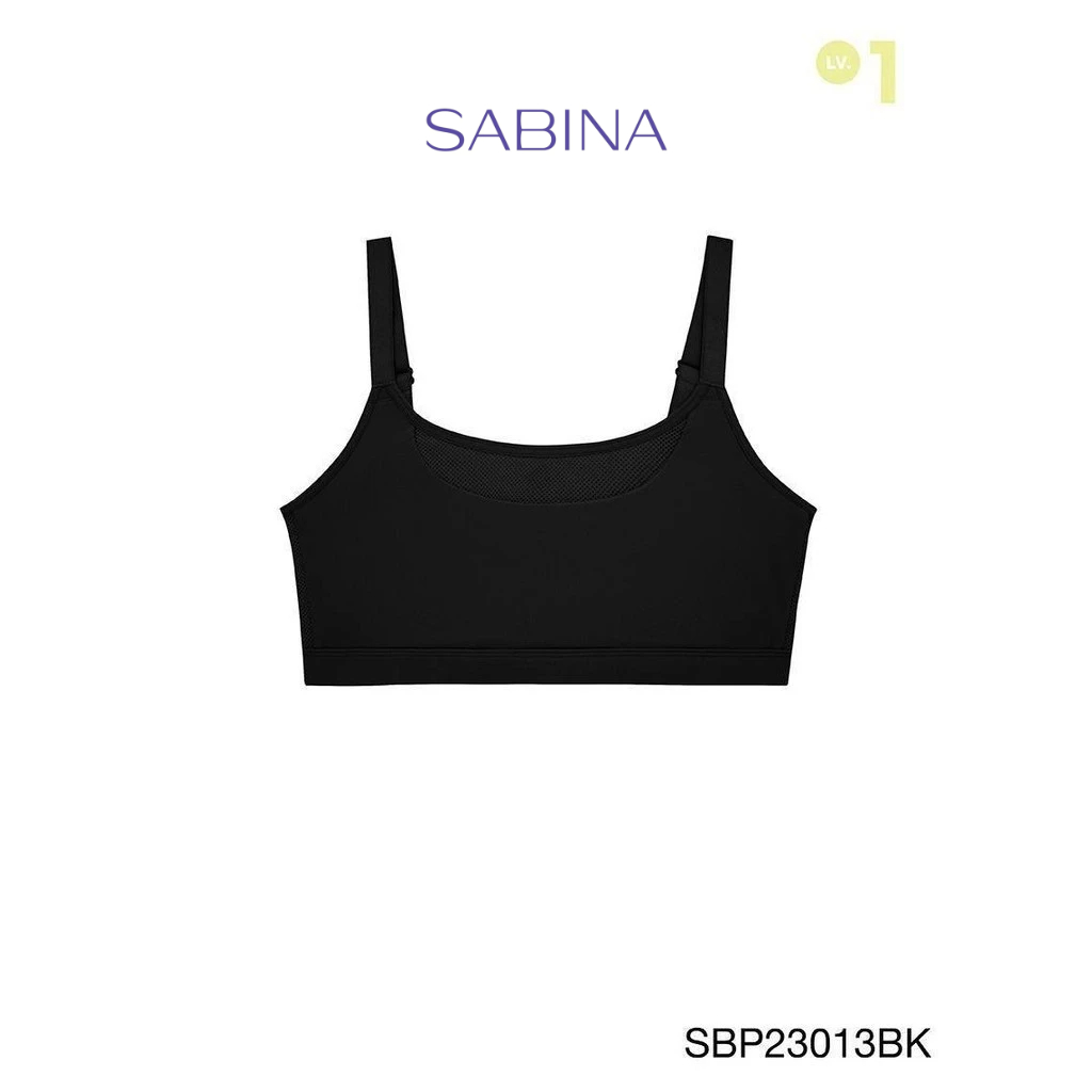 Sabina Personal Level 1 เสื้อชั้นในกระชับหน้าอก ไร้โครง รุ่น Medium Support รหัส SBP23013BK - สีดำ