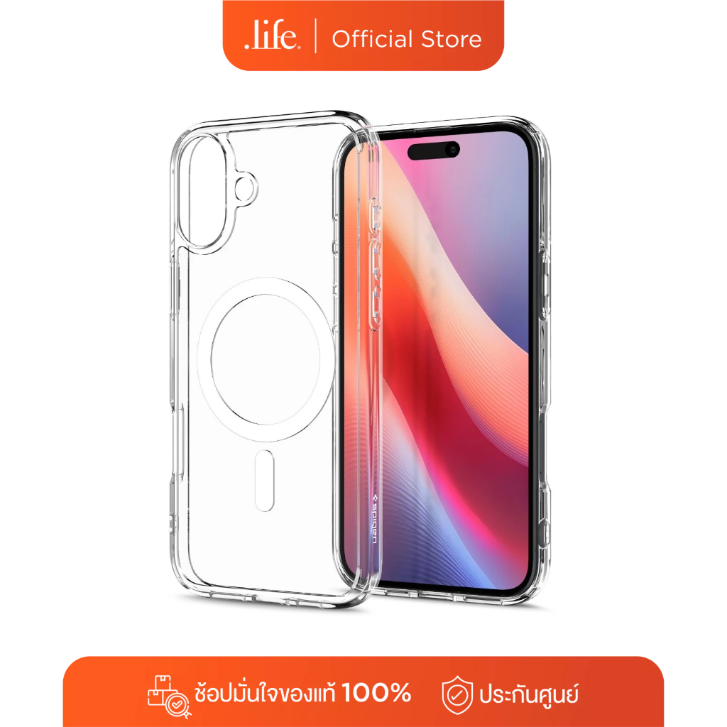 SPIGEN เคส Crystal Hybrid Magfit for iPhone 16 Series ทุกรุ่น By Dotlife