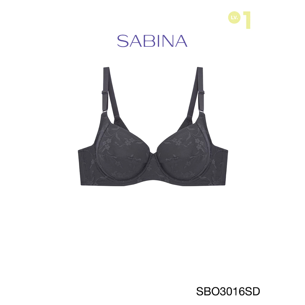 Sabina เสื้อชั้นใน มีโครง รุ่น Function Bra รหัส SBO3016SD สีเทาเข้ม