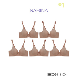 Sabina เสื้อชั้นใน (Set 5 ชิ้น) มีโครง รุ่น Perfect Bra รหัส SBXD94111C4 สีเนื้อแทน