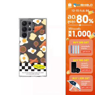 HI-SHIELD Stylish เคสใสกันกระแทก Samsung S22ultra รุ่น Breakfast1