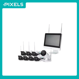 PIXELS ALL NEW X SERIES MONITOR 7+1 กล้องวงจรปิดไร้สาย หมุน 180° คมชัด 3 ล้านพิกเซล มาพร้อมจอ LED