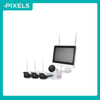 PIXELS ALL NEW X SERIES MONITOR 3+1 กล้องวงจรปิดไร้สาย หมุนได้ 180° ชัด 3 ล้านพิกเซล มาพร้อมจอ LED