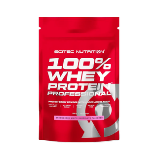 SCITEC NUTRITION Whey Protein Strawberry White Chocolate 500g (เวย์โปรตีนสูตรเพิ่มกล้ามเนื้อ)