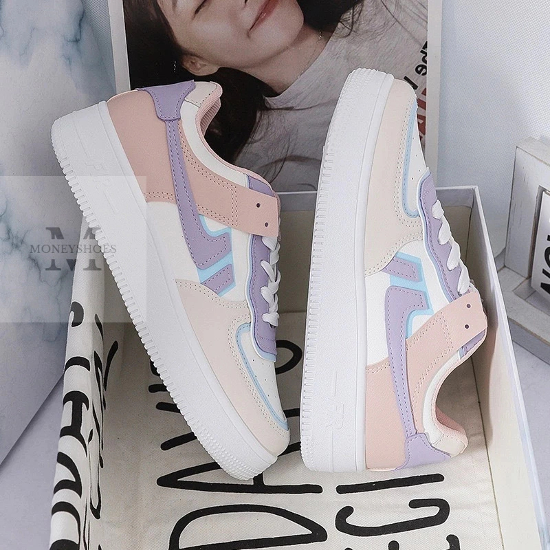 Monershoes M12 รองเท้าผ้าใบ มินิมอล สีสันสดใส เสริมส้น 4 ซม.
