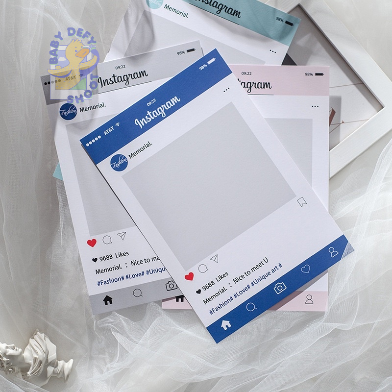 <พร้อมส่ง> การ์ด Instagram Card พร็อบ ถ่ายรูป IG กระดาษการ์ด ถ่ายรูปสินค้า ของแต่งบ้าน การ์ดพร็อบ กา