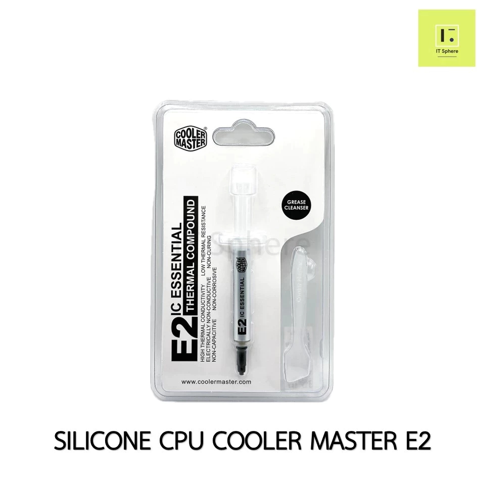 [ของแท้] ซิลิโคน CPU Cooler Master GREASE IC ESSENTIAL E2 Silicone CPU ซิลิโคนซีพียู ซิลิโคน ซีพียู เย็น cooler Cpu ซิลิ