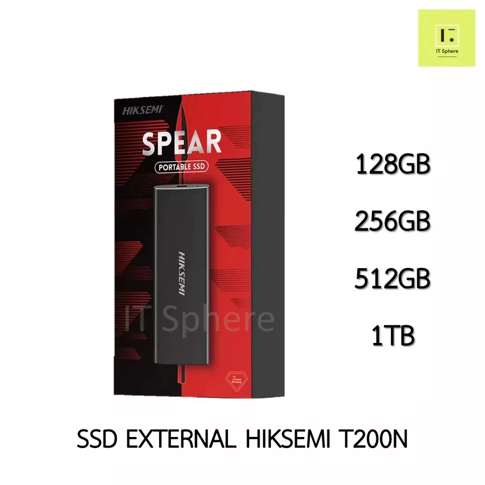 External SSD Hiksemi T200N 128GB 256GB 512GB 1TB External SSD Portable Hiksemi T200N Type C,USB C,USB,USBA,USB3.1 เก็บข้