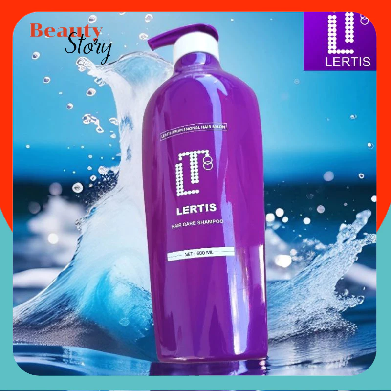 แชมพู LERTIS HAIR CARE SHAMPOO ขวดใหญ่ 600ml. เลอติส ล็อคโครงสร้างเส้นผม สูตรเข้มข้น ฟื้นฟู บำรุง ผมแห้งเสีย
