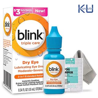[แท้พร้อมส่ง] Blink เจลน้ำตาเทียม นำเข้า สูตรเข้มข้น ลิควิดเจลเคลือบดวงตา สำหรับผู้มีอาการตาแห้ง