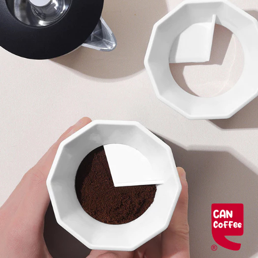 หม้อป้อนผงมอคค่า อุปกรณ์เสริม สําหรับเครื่องชงกาแฟ Moka pot ring dose แหวนครอบกาแฟกันหกสำหรับโมก้าพอต 3คัพ