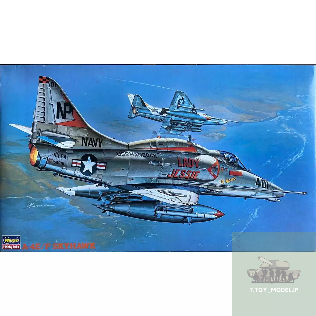 Hasegawa 1/32 A-4E/F Skyhawk โมเดลเครื่องบินรบ เครื่องบินรบสงครามโลก เครื่องบินประกอบ