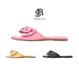 SIRENA รองเท้าหนังแท้ ส้น 0.5 นิ้ว รุ่น BETTY | รองเท้าส้นเต…