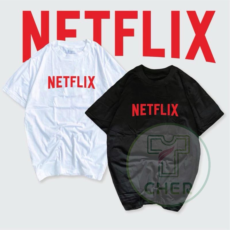 เสื้อ Netflix  สุดเท่ห์ใส่ได้ทั้งหญิงและชาย เนื้อผ้าคุณภาพ cotton แท้ 100% พร้อมส่ง