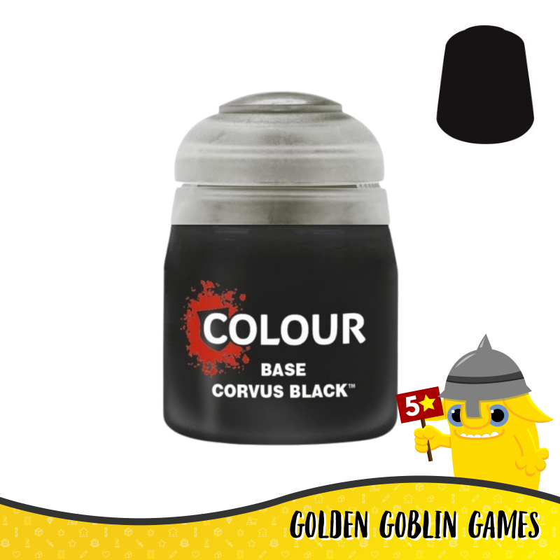 Citadel Base Paint: Corvus Black (F8)